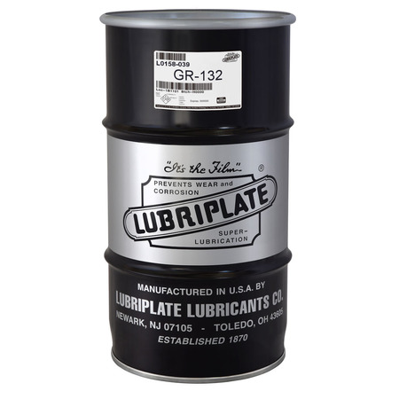 LUBRIPLATE Gr-132, ¼ Drum, Portable Tool, High Speed Bearing White Grease L0158-039